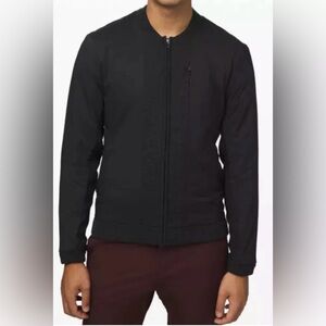 NWT Lululemon Composite Hybrid Jacket Obsidian Gray Merino Wool Full Zip Mens L